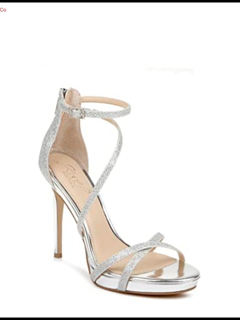Platform Glitter Evening Stiletto Heel Ankle Strap Formal Heels